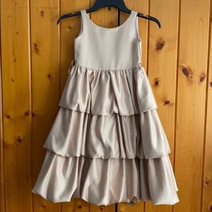 Good Girl brand satin ruffle dress